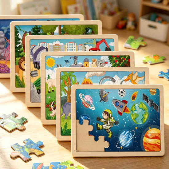Wooden Jigsaw Puzzle for Young Children