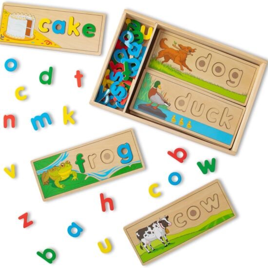 Wooden See and Spell Puzzle for Kids