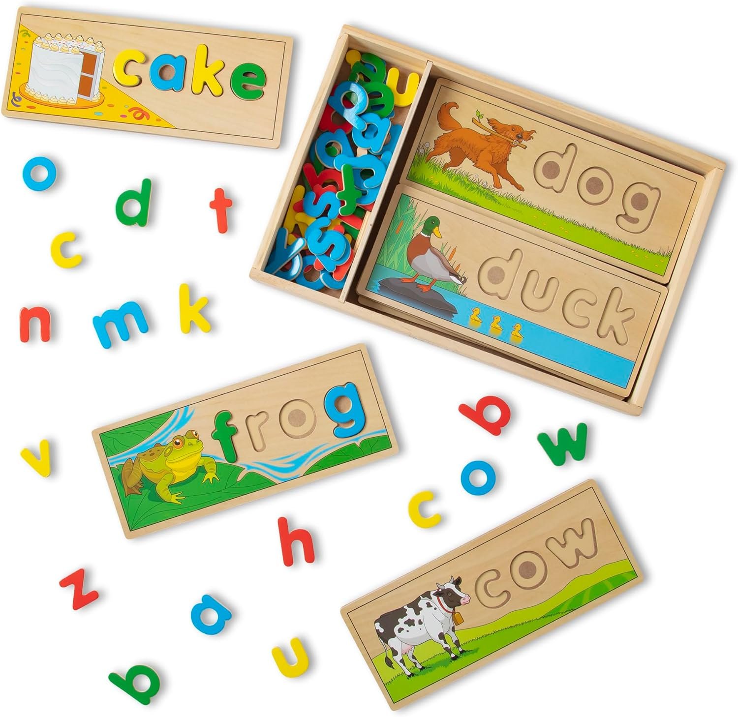 Wooden See and Spell Puzzle for Kids