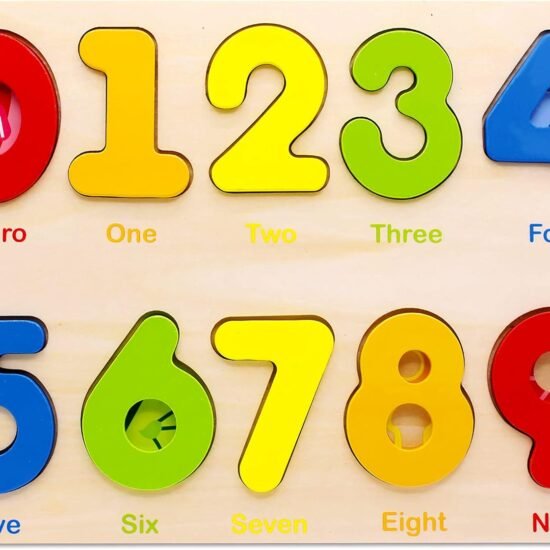 Wooden Number Puzzle for Preschool Learning
