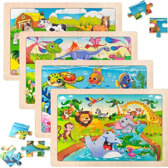 Wooden Animal Jigsaw Puzzle for Young Children