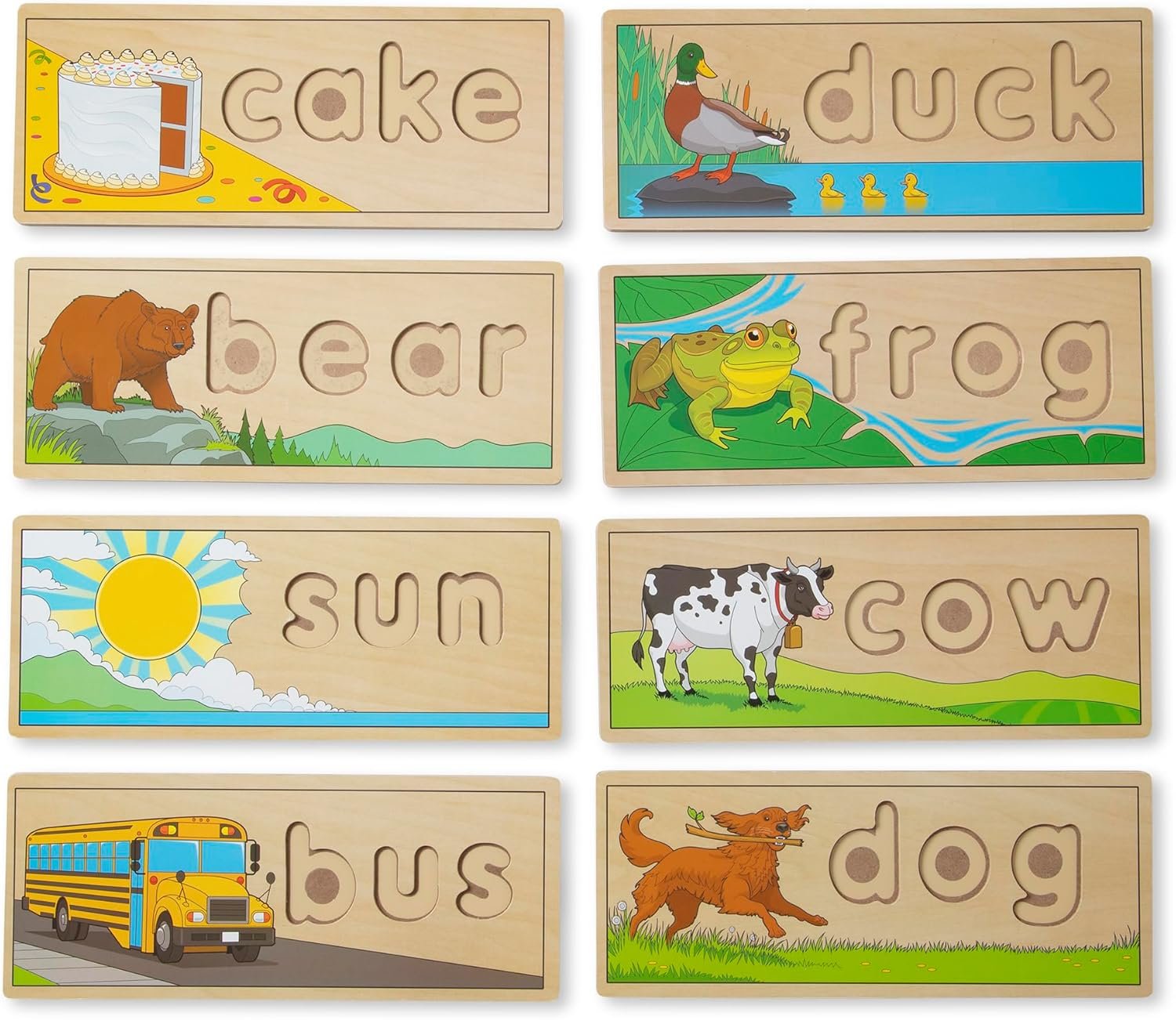 Wooden See and Spell Puzzle for Kids