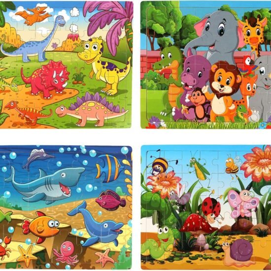 Wooden Jigsaw Puzzle Set for Kids